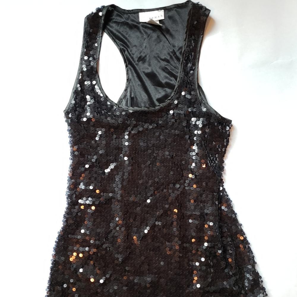 Kenar sequin tank